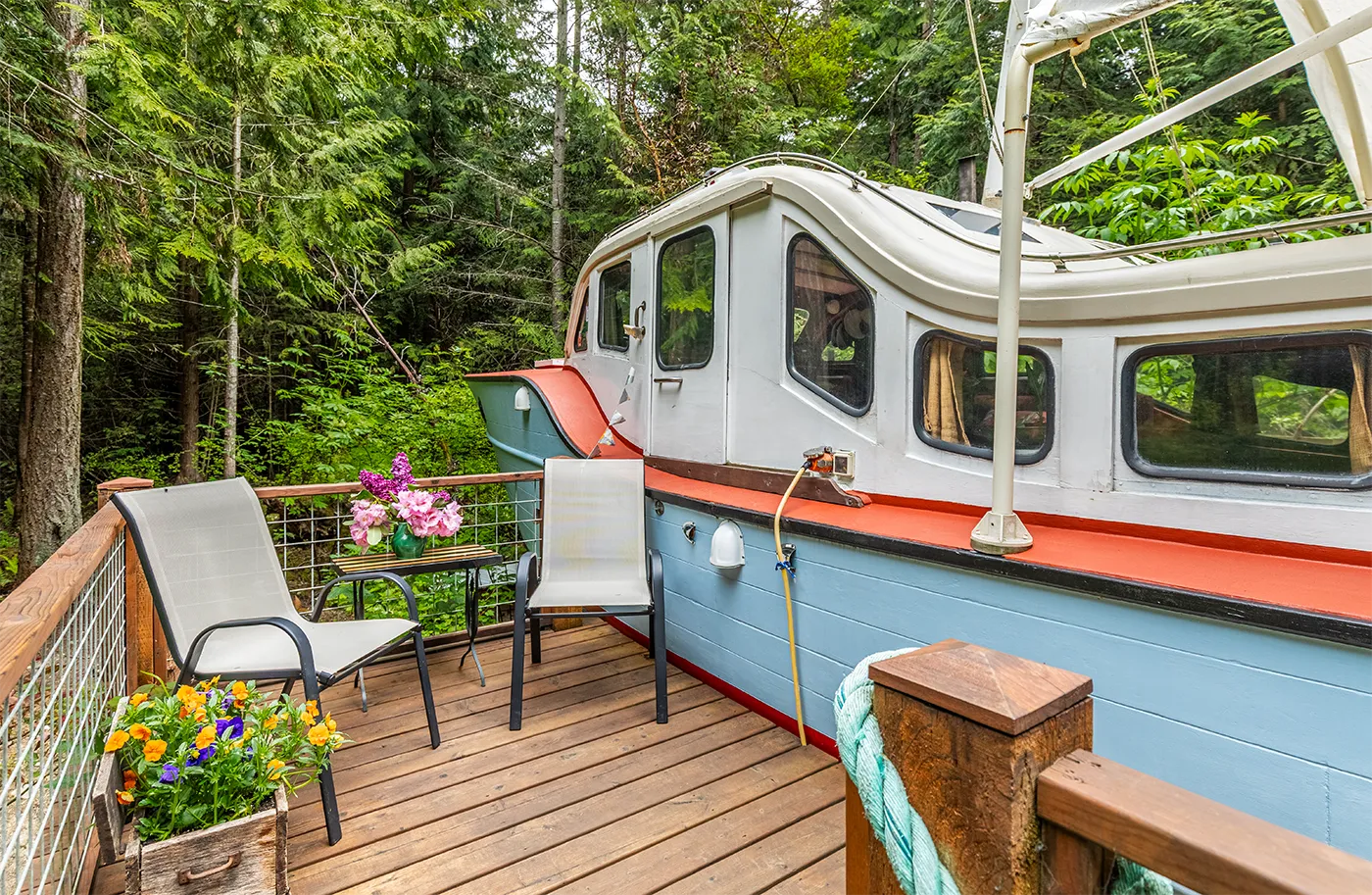 A wooden boat AirBnB rental photo shoot in Port Townsend, Washington 3 Tacoma rental photographer near me