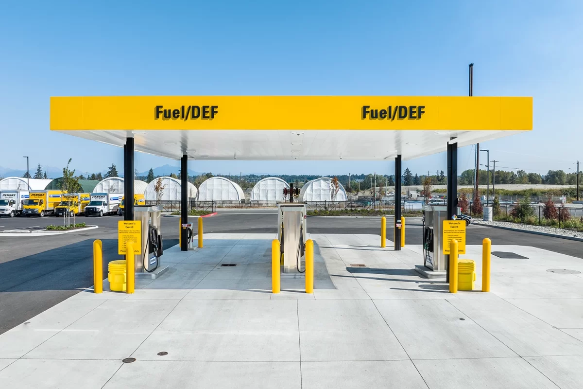 Seattle gas stagion commercial property photography