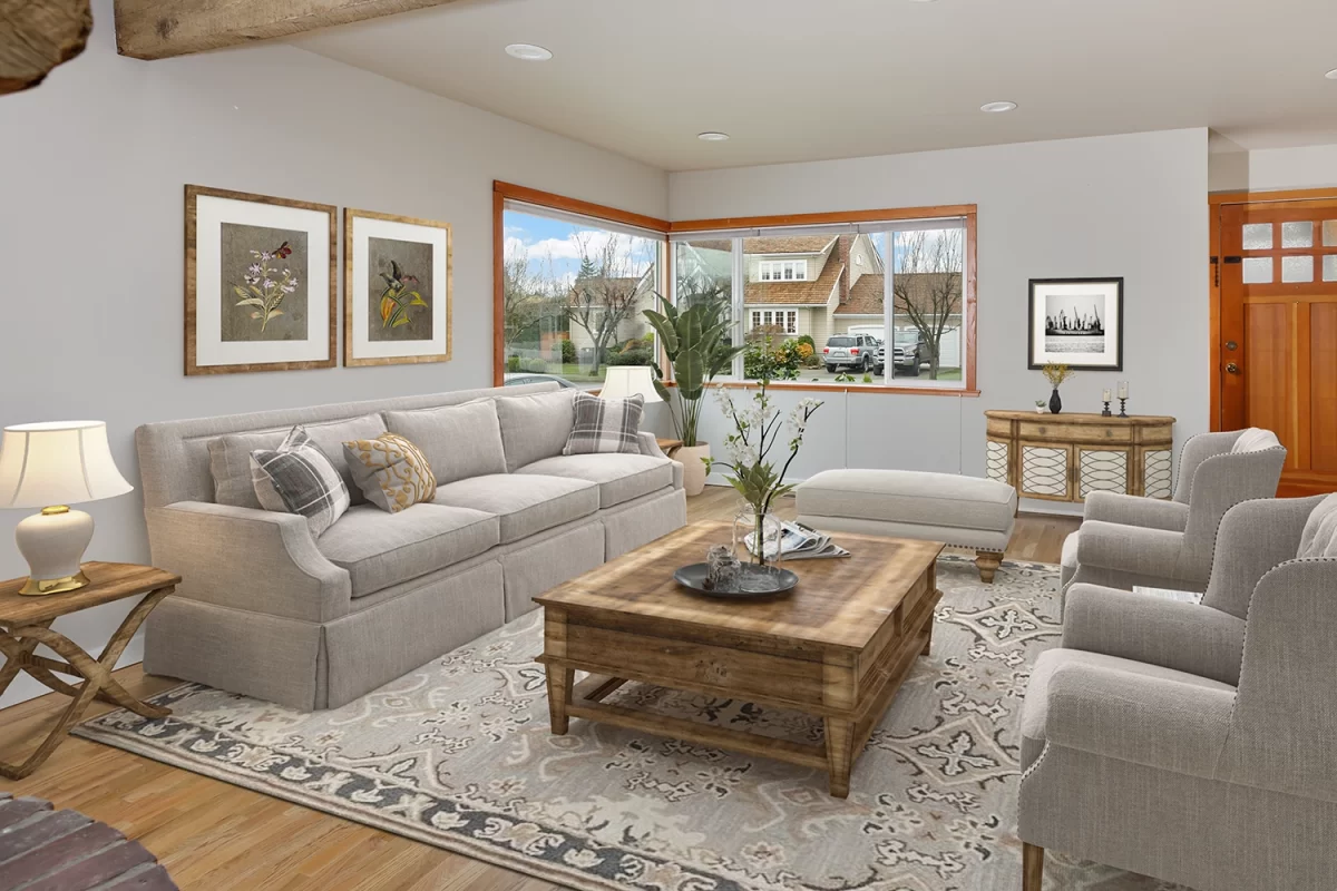 Sumner Bend real estate virtual staging farmhouse